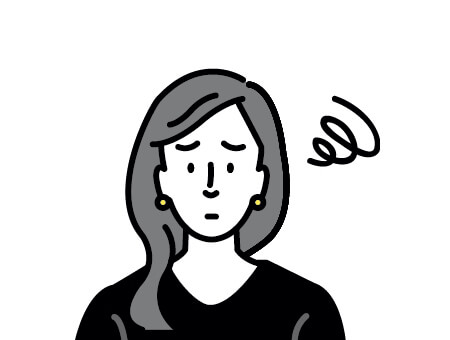 困惑している顔