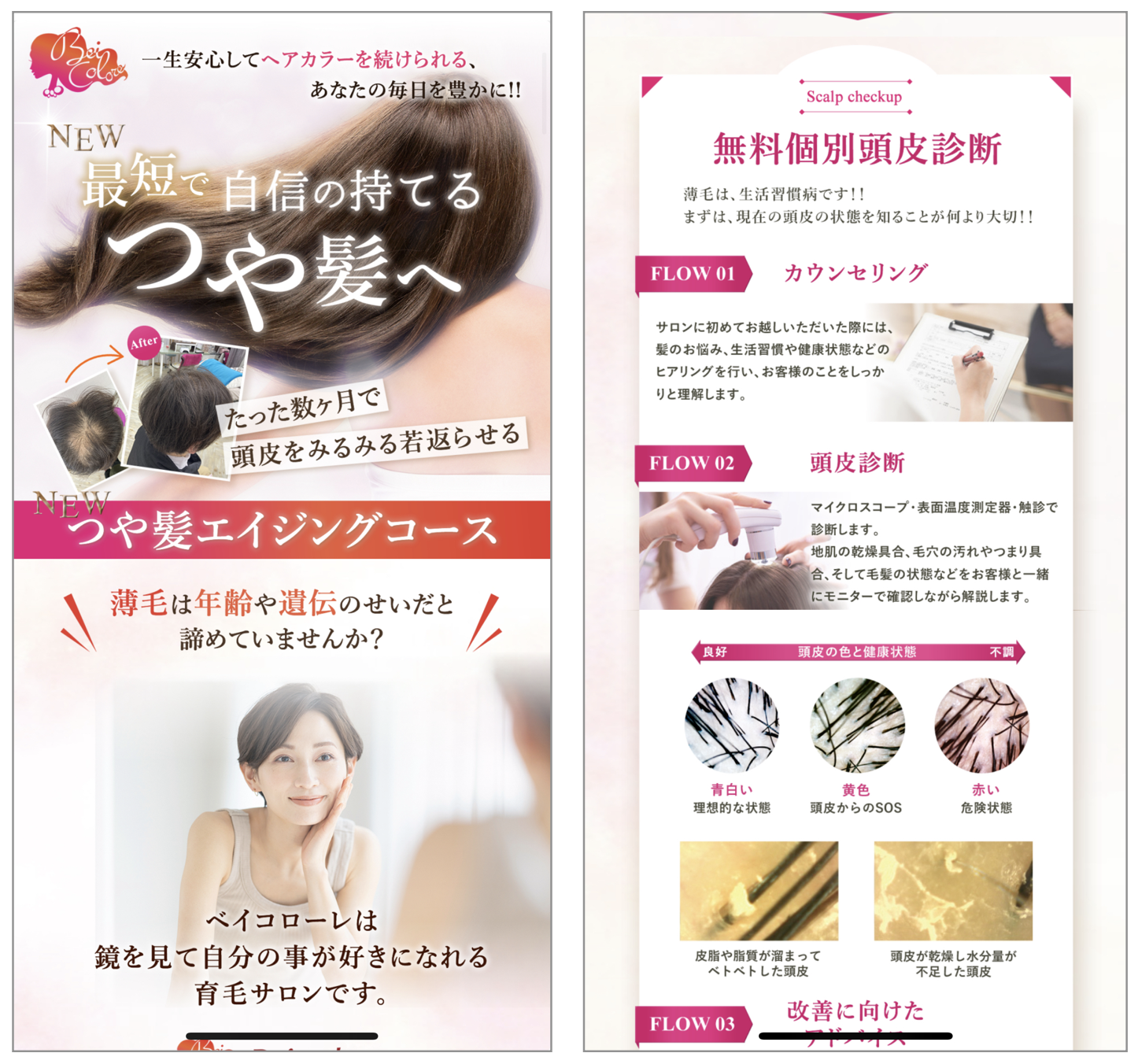 新メニューのLP風の回答フォーム