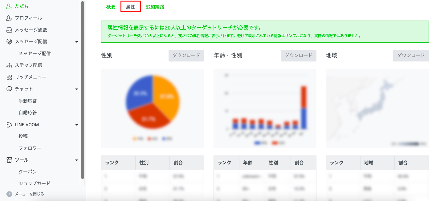 LINE公式アカウントにいる友だち数を確認する方法