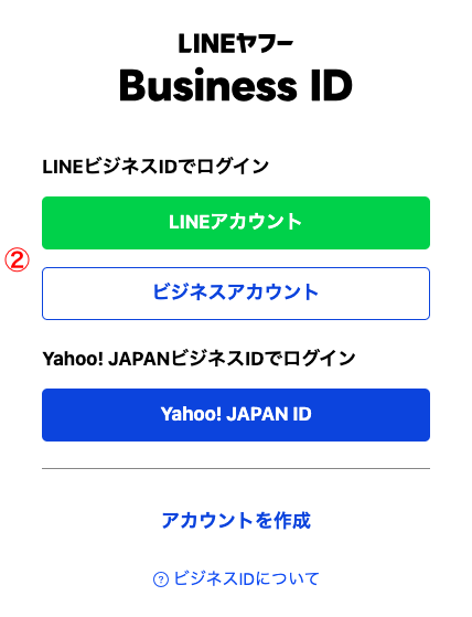 LINEヤフーBUISINESS ID