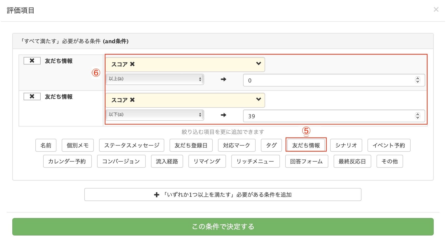 スコアと何かの項目をクロス分析する方法