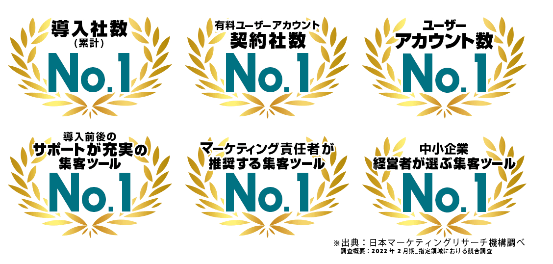 Lステップは累計導入社数「業界No.1」