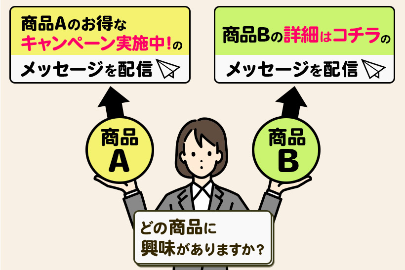 Lステップ女性が配信の説明をしている様子
