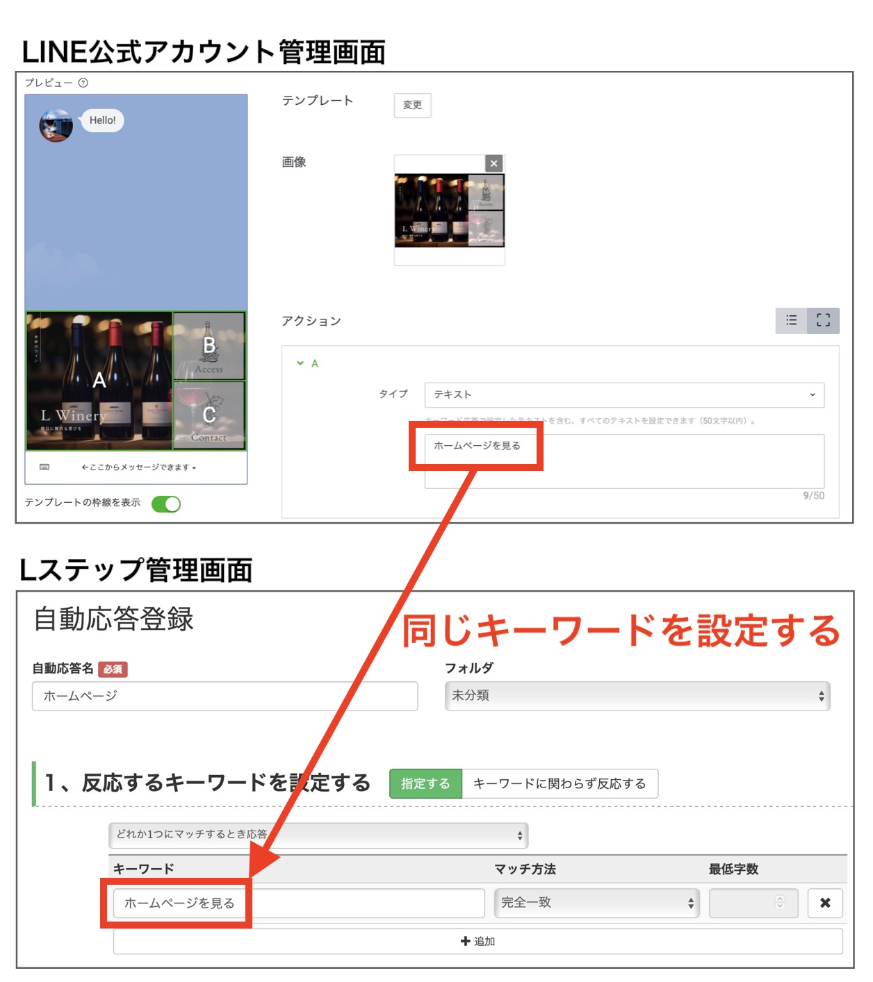 LINE公式アカウント管理画面