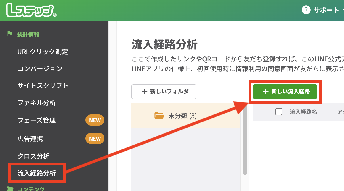 流入経路を広告連携