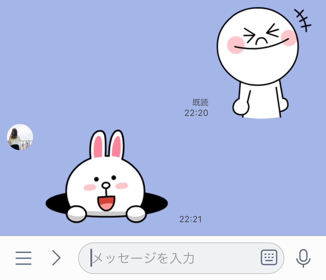 LINE静止画のスタンプ