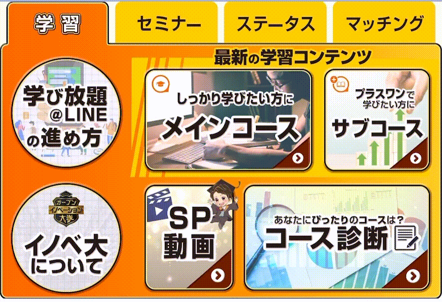 イノベ大リッチメニュー