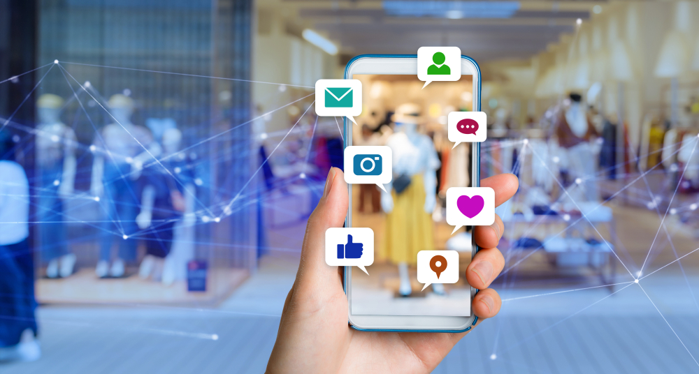 携帯とインスタからのリアクションマーク