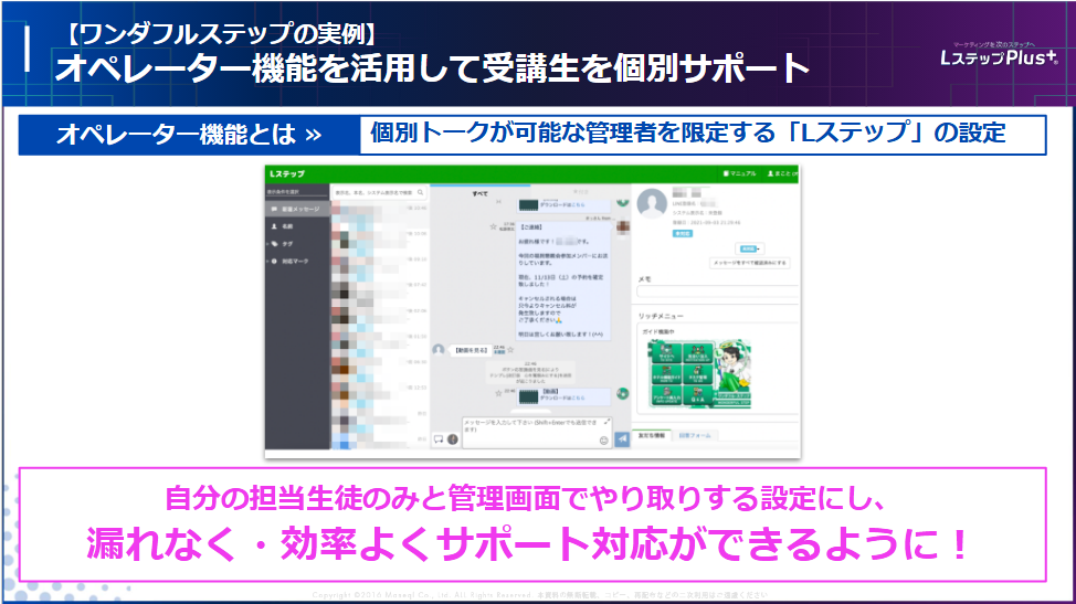 オペレーター機能
