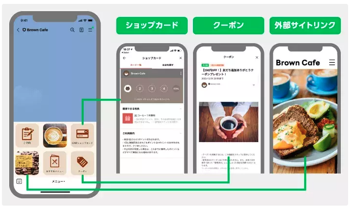 リッチメニューで情報提供