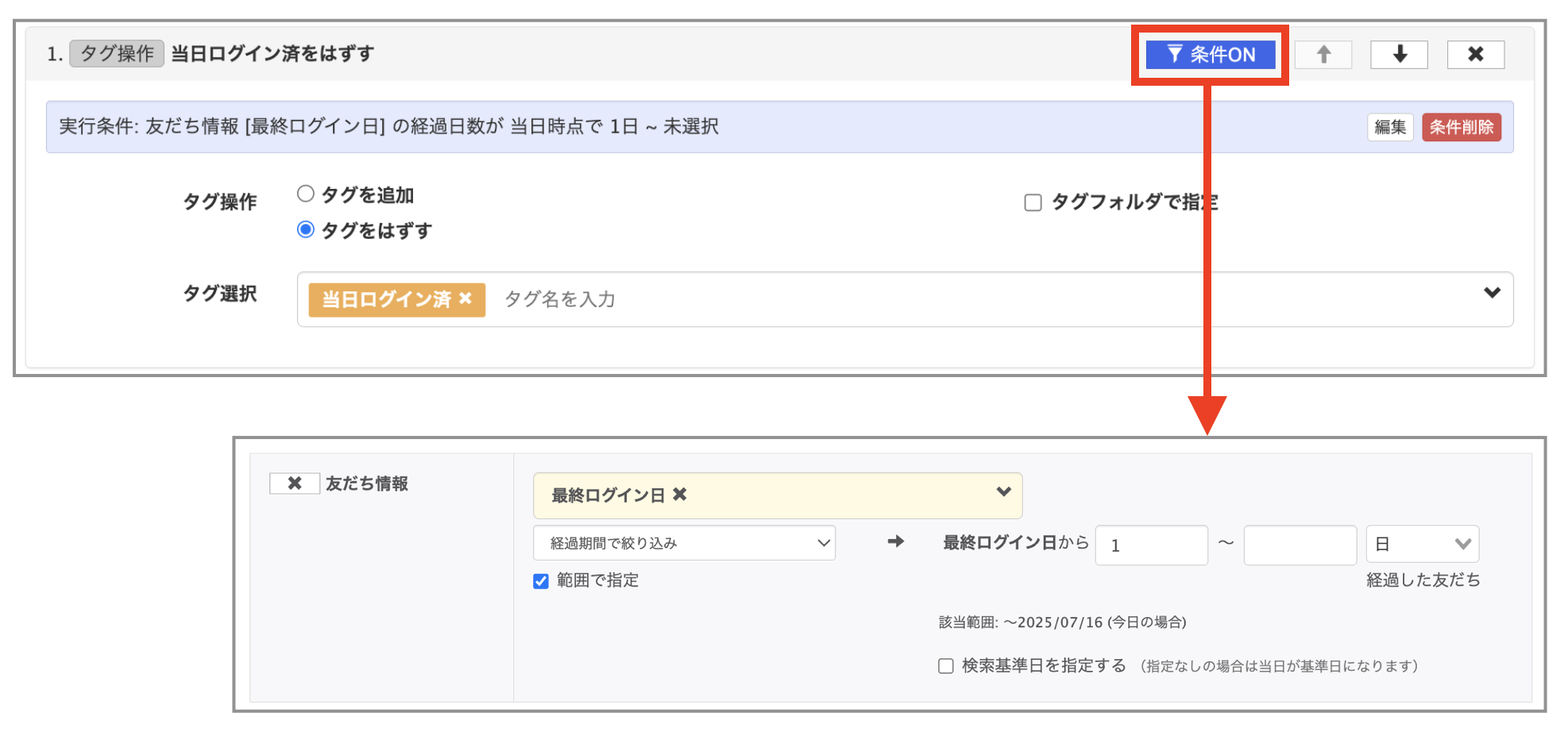 「当日ログイン済」タグ