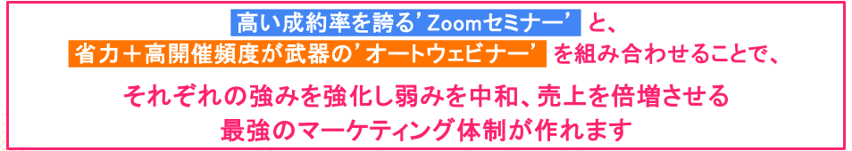 2つの手段の組み合わせ