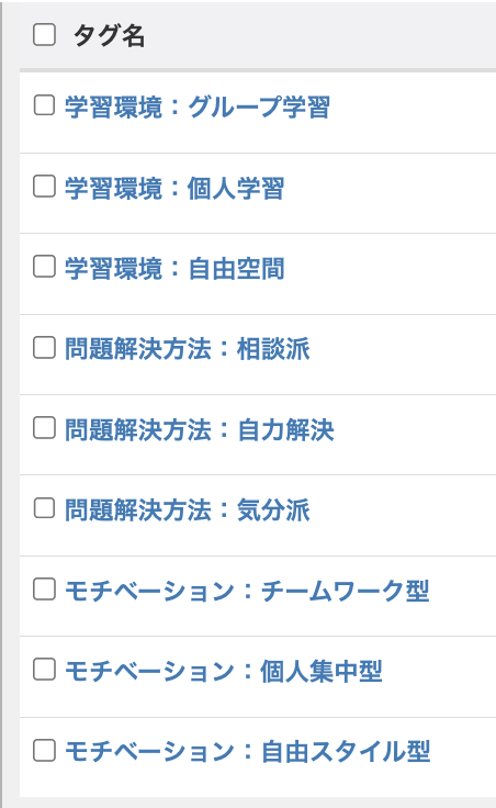 タグ名