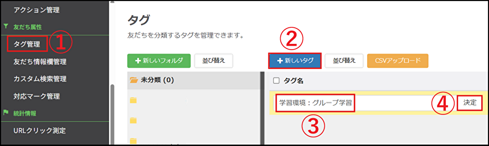 タグ管理