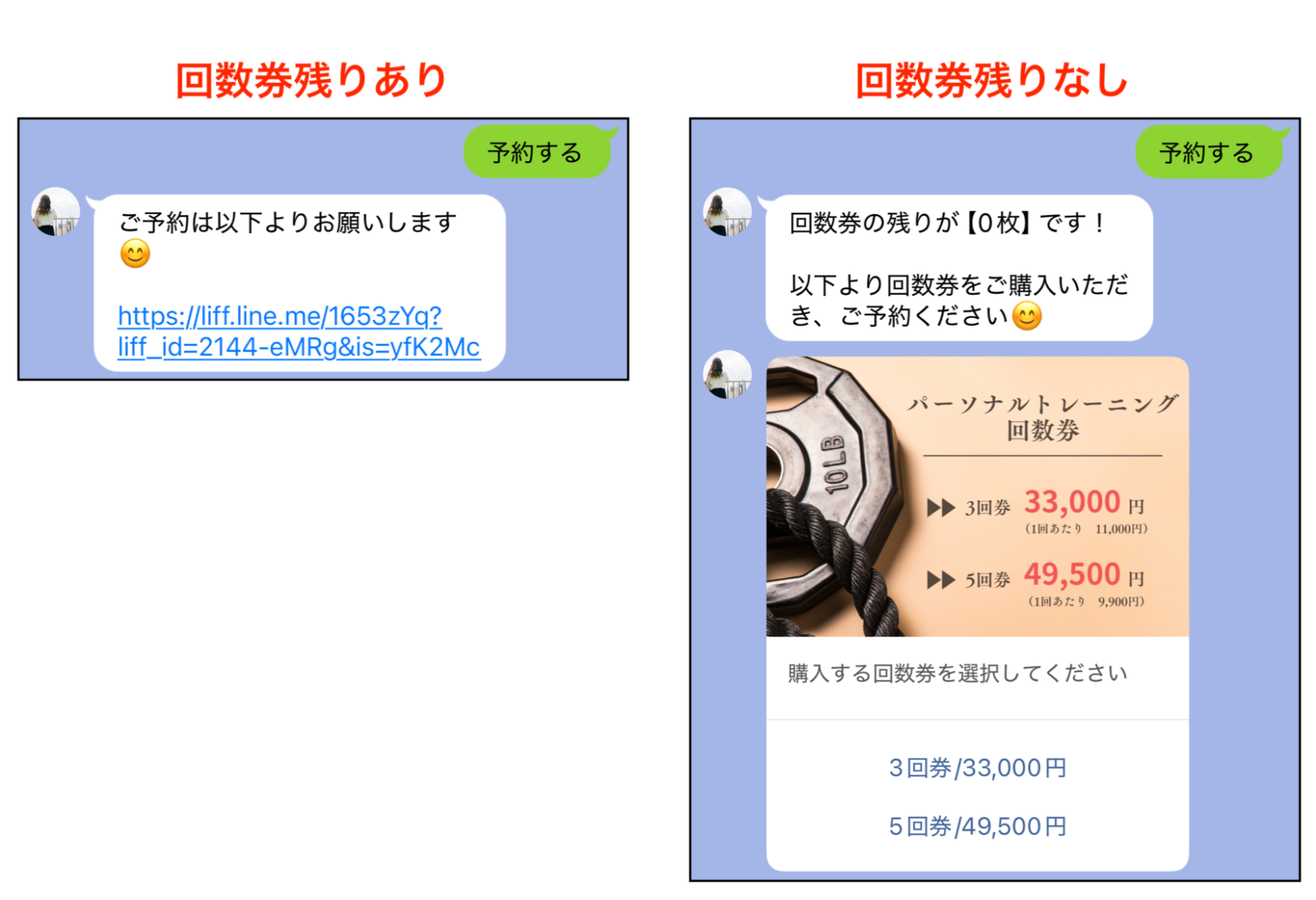 自動応答を設定