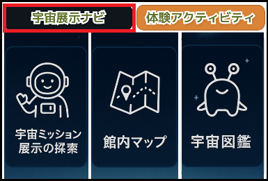 展示を中心に見たい人→展示ナビ