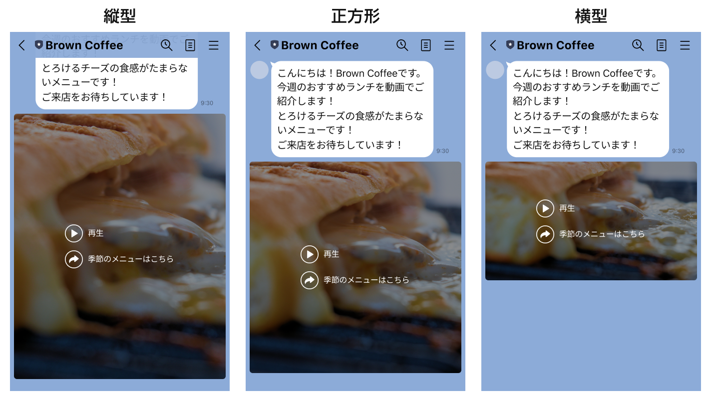 リッチビデオメッセージ
