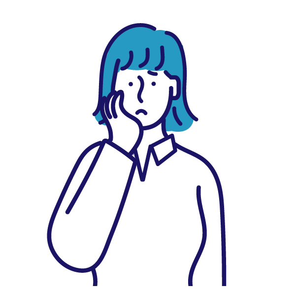困り顔の女性