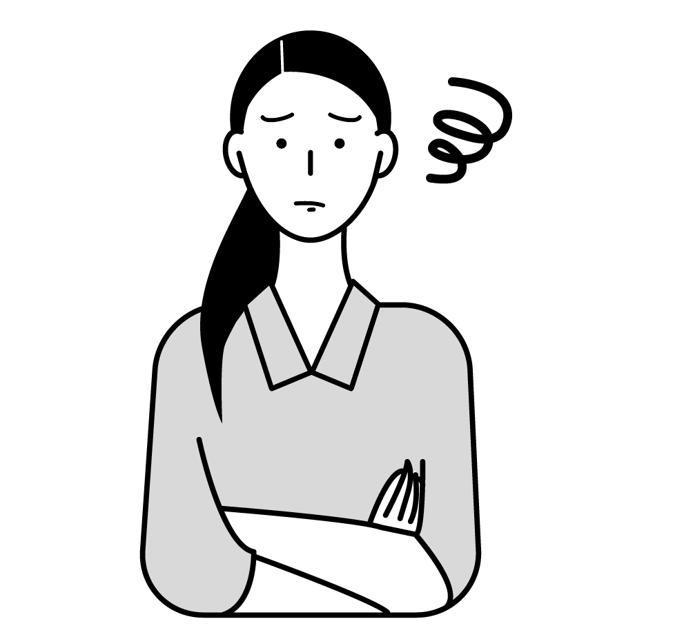 考えている様子