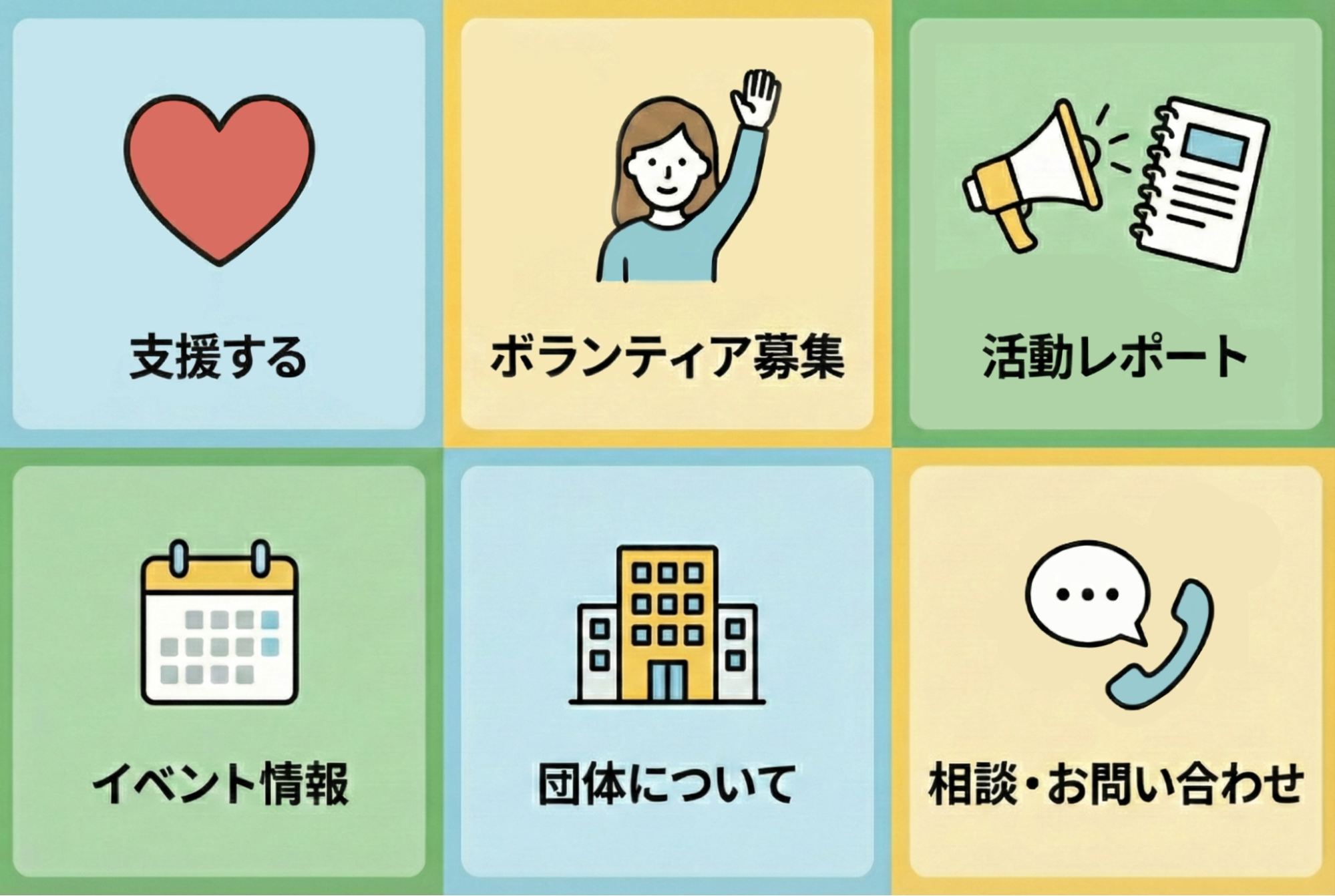 リッチメニューの例