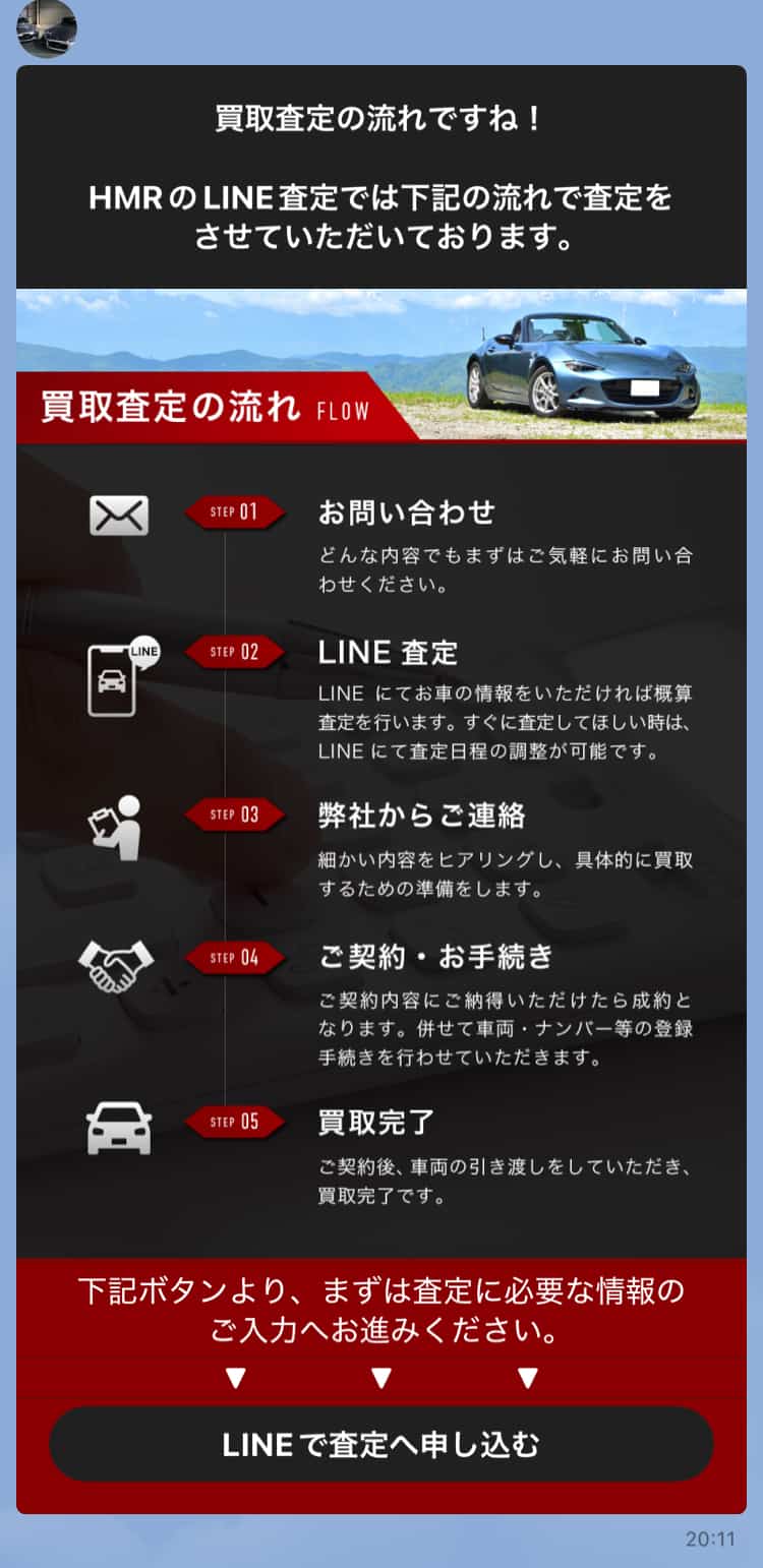 買取査定の流れ