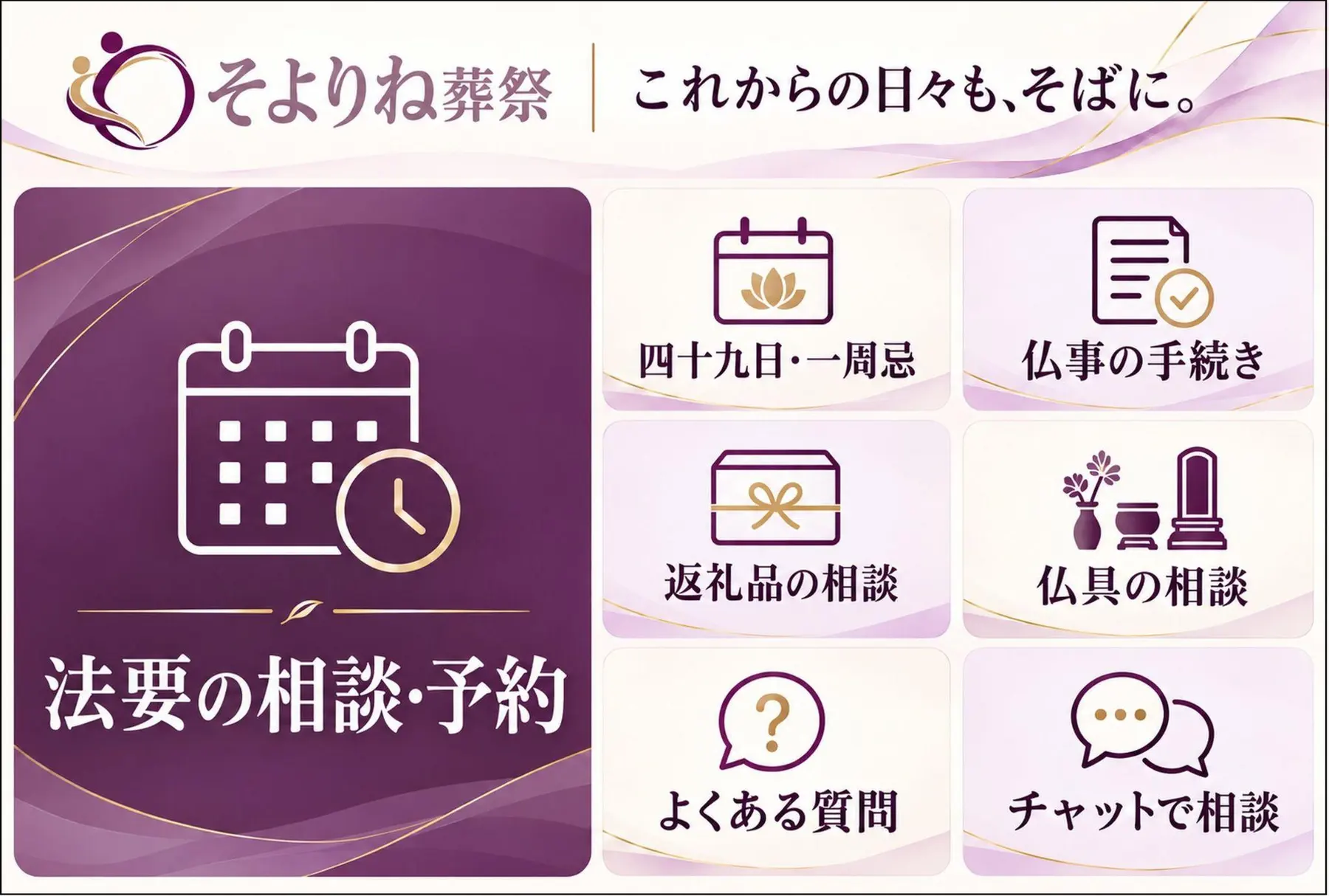 施行後のご遺族向けリッチメニュー